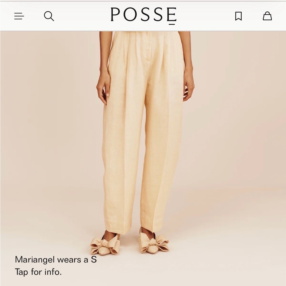 Posse Women's Cream Pants Dusty Citron Small